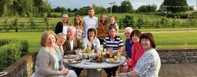 The McDermott family gathering in their hometown of Oldcastle, County Meath.