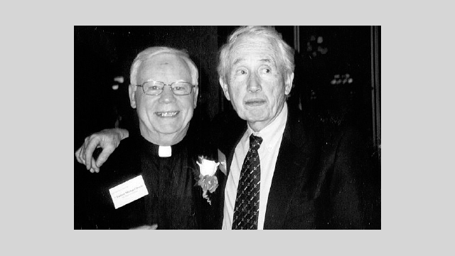Father Doyle is with Frank McCourt when they were honored by Irish America Magazine’s
“Top 100 Irish Americans” in 2009. Father Doyle is with Frank McCourt when they were honored by Irish America Magazine’s “Top 100 Irish Americans” in 2009.
